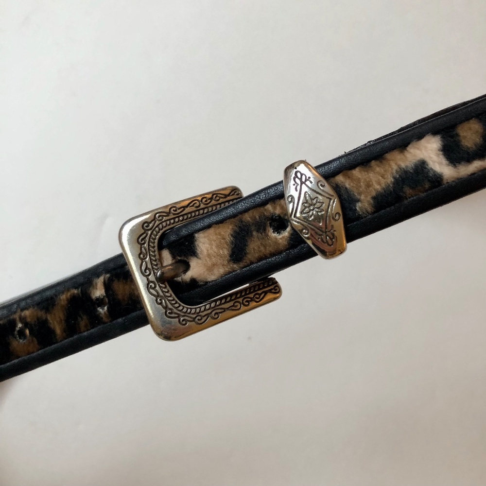 Brighton Leather & Animal Print Belt with Brighton Bag